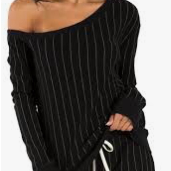 NWT! Barkley pinstripe jogger w/ float top - Picture 6 of 7